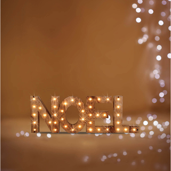 Χριστουγεννιάτικο Διακοσμητικό Με Led (44x15) F-R Noel 877191