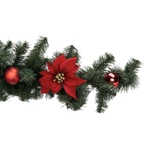 Χριστουγεννιάτικη Γιρλάντα 200εκ. A-S Poinsettia 184218