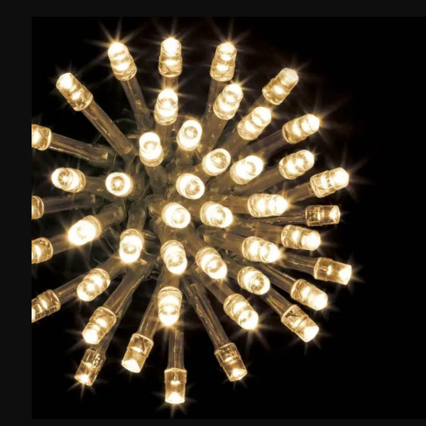 Χριστουγεννιάτικα Λαμπάκια 300 Led Σε Σειρά 30μ Θερμό Λευκό Με 8 Προγράμματα F-R 877713G