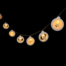 Χριστουγεννιάτικη Διακοσμητική Γιρλάντα Μπαταρίας Με 10 Led Φωτάκια F-R 183158