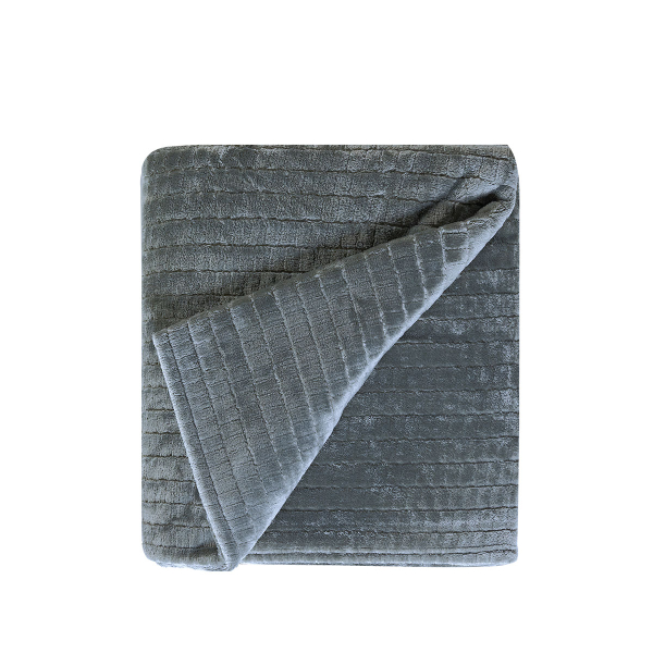Διακοσμητικό Ριχτάρι Fleece/Κουβέρτα Καναπέ (130x180) Kentia Versus Harlow 22 Grey