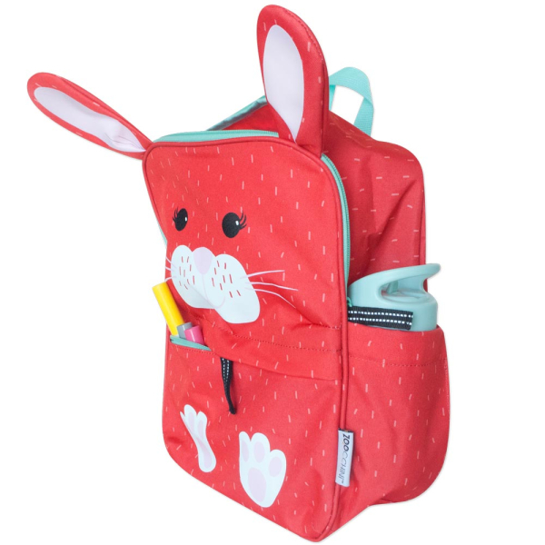 Σχολική Τσάντα Νηπιαγωγείου (25.4x10.2x30.5) Zoocchini Red Bunny