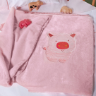 Κουβέρτα Βελουτέ Αγκαλιάς (80×100) Kentia Baby Piglet