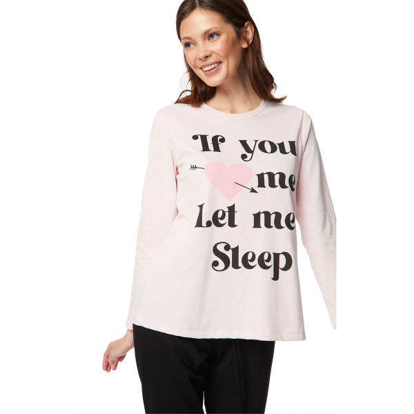 Πιτζάμα Γυναικεία Χειμωνιάτικη Minerva Sweet Girl 52223-678 Ροζ