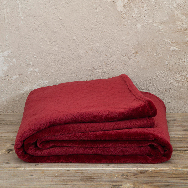 Ριχτάρι Καναπέ Τριθέσιου Fleece (180x300) Kocoon Cosy Bordeaux