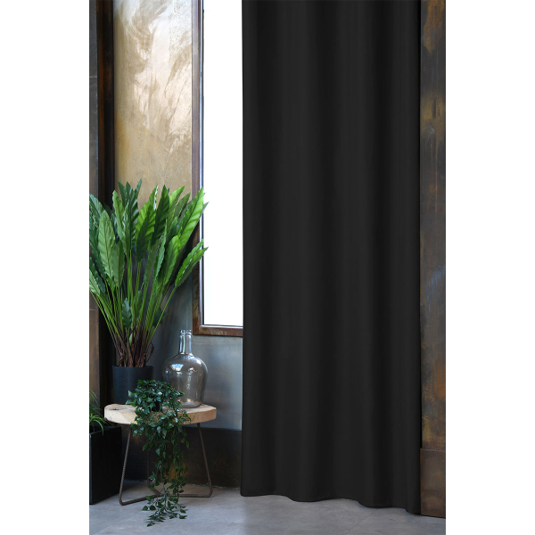 Κουρτίνα Blackout (140x260) Με Τρουκς S-F Jefferson Noir R6C103007