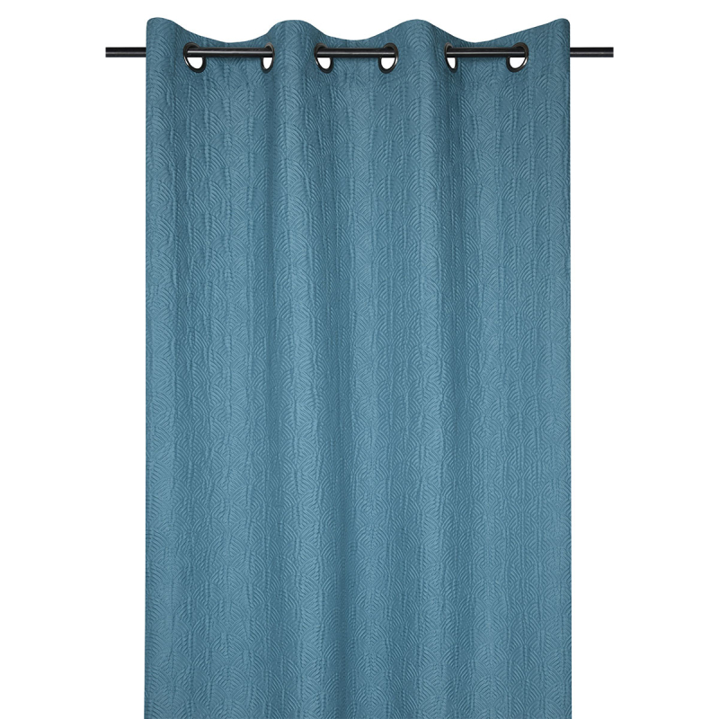 Κουρτίνα (135x260) Με Τρουκς S-F Bruges Petrole R6C100004