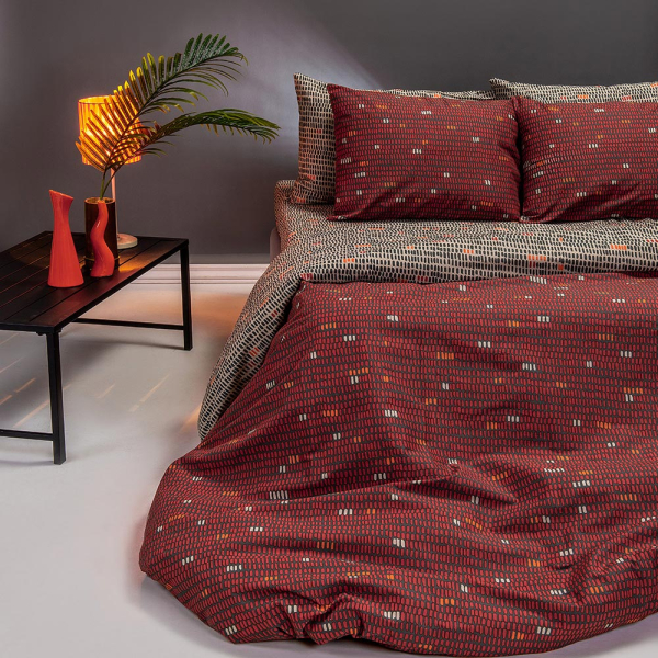 Σεντόνια Melinen Ultra Line Mosaic Red