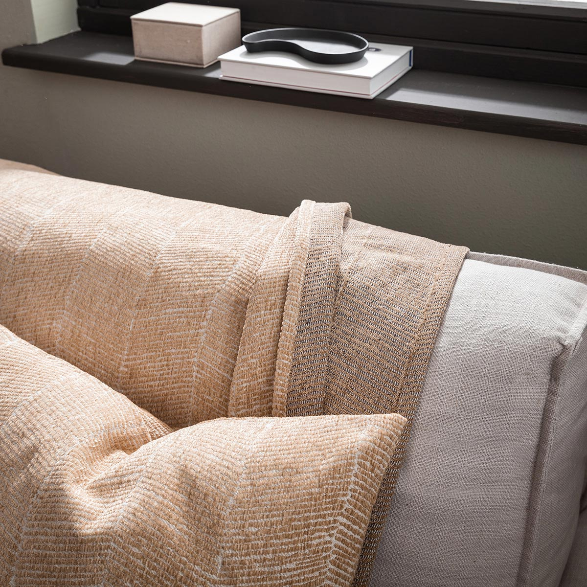 Ριχτάρι Καναπέ Διθέσιου (180X250) Gofis Home Inger Gold Beige 143 04 Λευκά Είδη Σαλονιού Ριχτάρια Spitishop