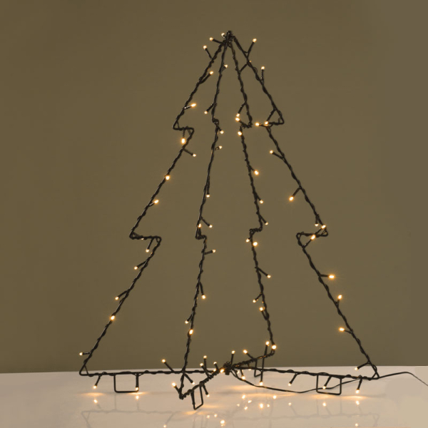 Χριστουγεννιάτικο Δεντράκι Με Led (55x55x65) Aca Foldable Tree X07751446