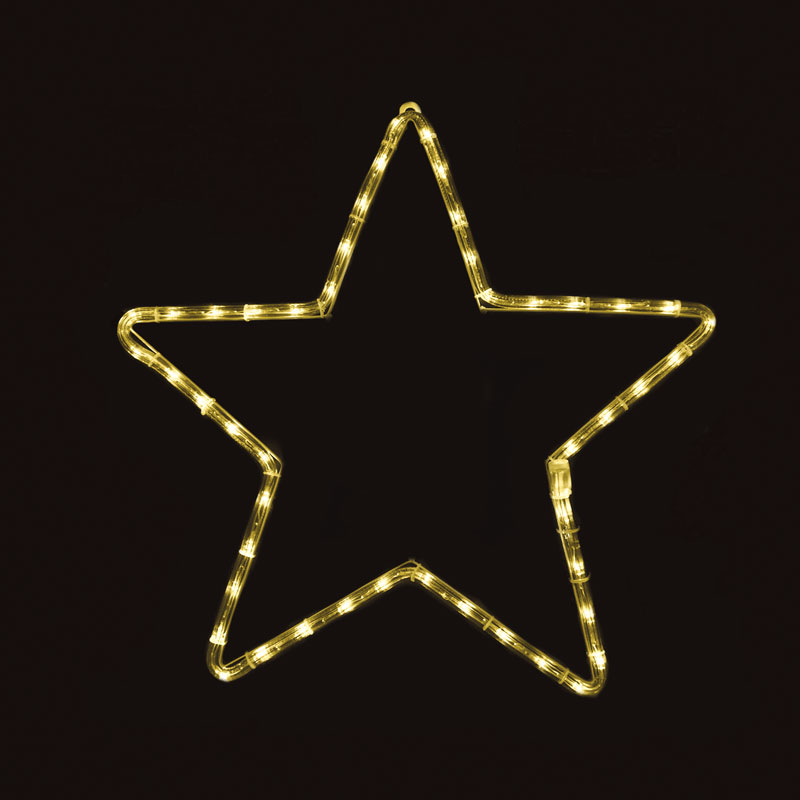 Χριστουγεννιάτικο Αστέρι Φωτοσωλήνας Με 36 Led Φωτάκια (28x28) Aca Star X08361265