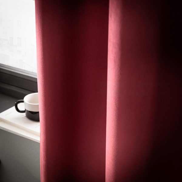 Κουρτίνα Βελουτέ (140x280) Με Τρουκς Gofis Home Winter Pomegranate 711/51