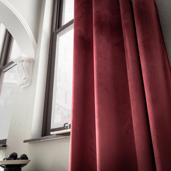 Κουρτίνα Βελουτέ (140x280) Με Τρουκς Gofis Home Winter Pomegranate 711/51