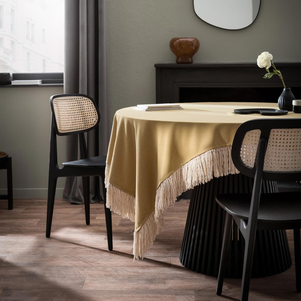 Τραπεζομάντηλο (165x165) Gofis Home Cersei Champagne Gold 453/37