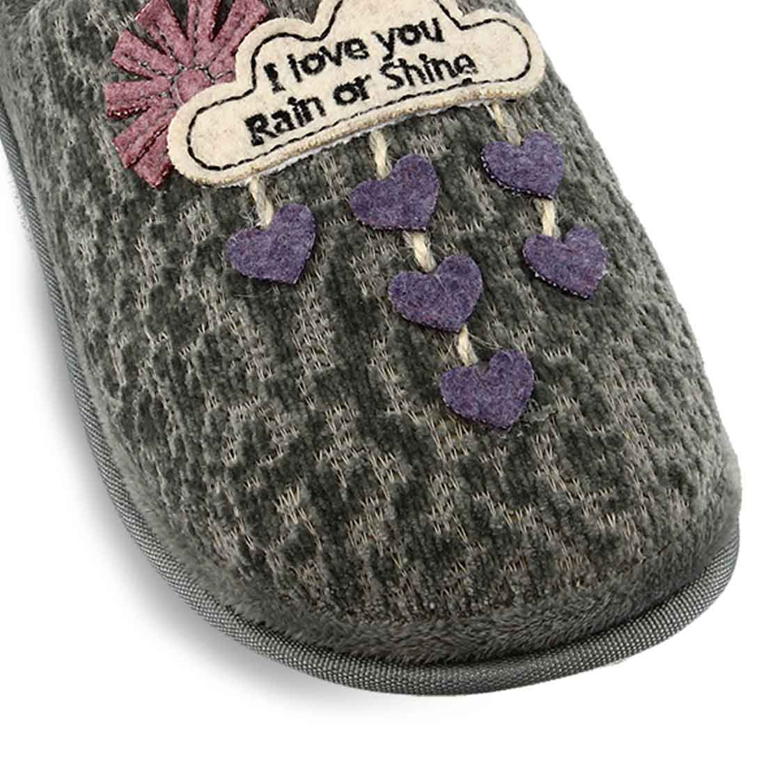 Παντόφλες Γυναικείες Parex 10126026 Γκρι 37 37 φωτογραφία