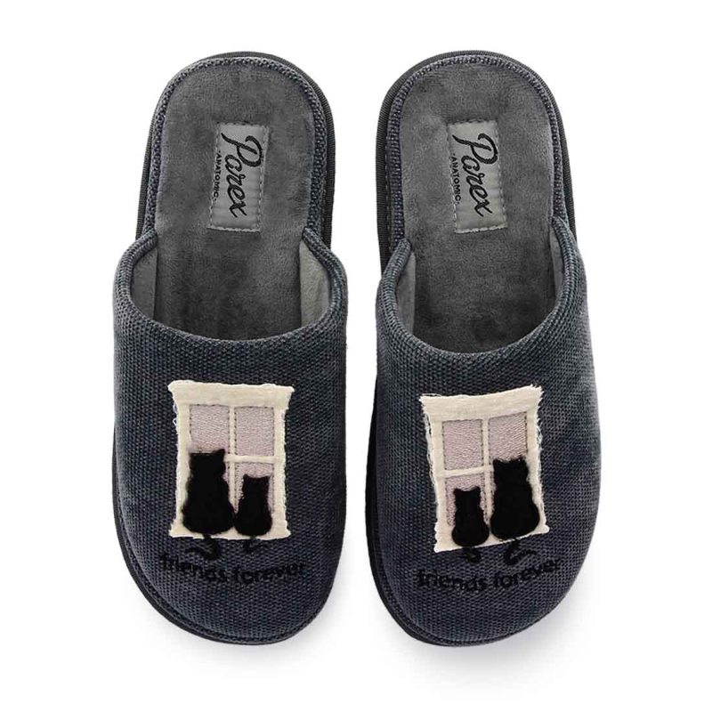 Παντόφλες Γυναικείες Parex 10126031 Γκρι