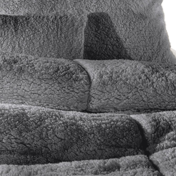 Κουβερτοπάπλωμα Υπέρδιπλο (220x240) Guy Laroche Mouton Anthracite