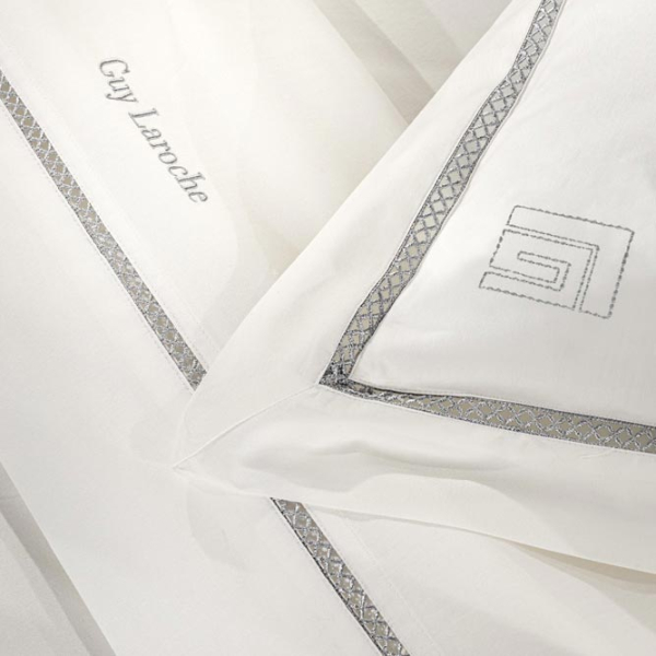 Παπλωματοθήκη Υπέρδιπλη (240x250) Guy Laroche Blend Silver/Ivory