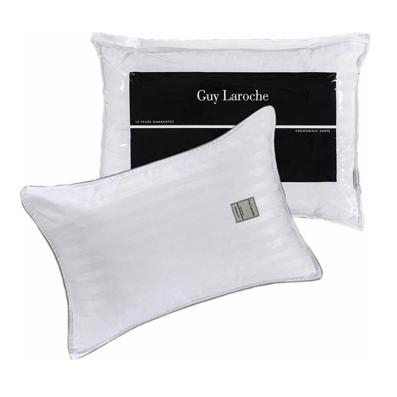 Ζεύγος Μαξιλάρια Ύπνου Μαλακά (50X70) Guy Laroche 3D Ballfiber Home Λευκά Είδη Κρεβατοκάμαρας Spitishop