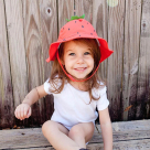 Παιδικό Καπέλο Με Προστασία UV Zoocchini Strawberry 6-12 Μηνών 6-12 Μηνών