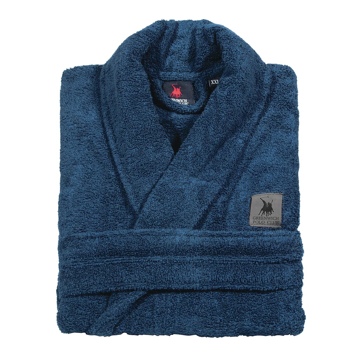 Μπουρνούζι Greenwich Polo Club Cozy 3206 Blue Large Home Λευκά Είδη Μπάνιου Μπουρνούζια Spitishop