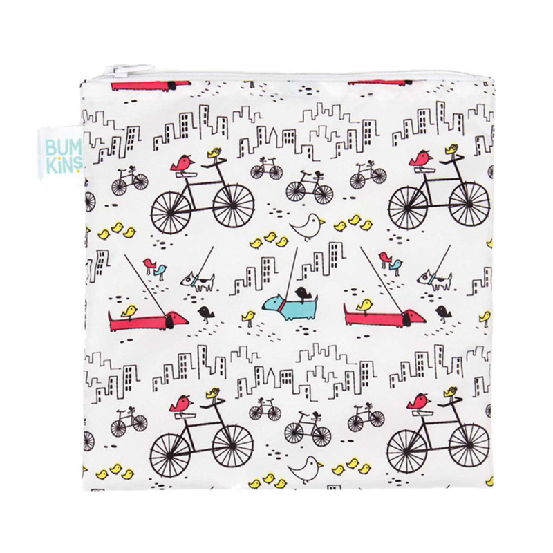 Σακουλάκι Φαγητού Επαναχρησιμοποιούμενο (18x18) Bumkins Urban Bird