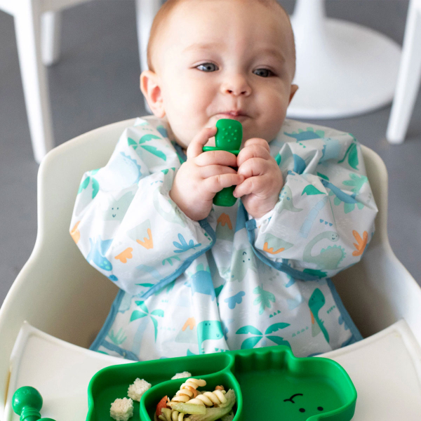 Σαλιάρα Με Μανίκια 6-24 Μηνών (35x33) Bumkins Dinosaurs