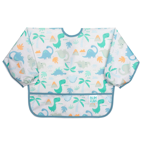 Σαλιάρα Με Μανίκια 6-24 Μηνών (35x33) Bumkins Dinosaurs