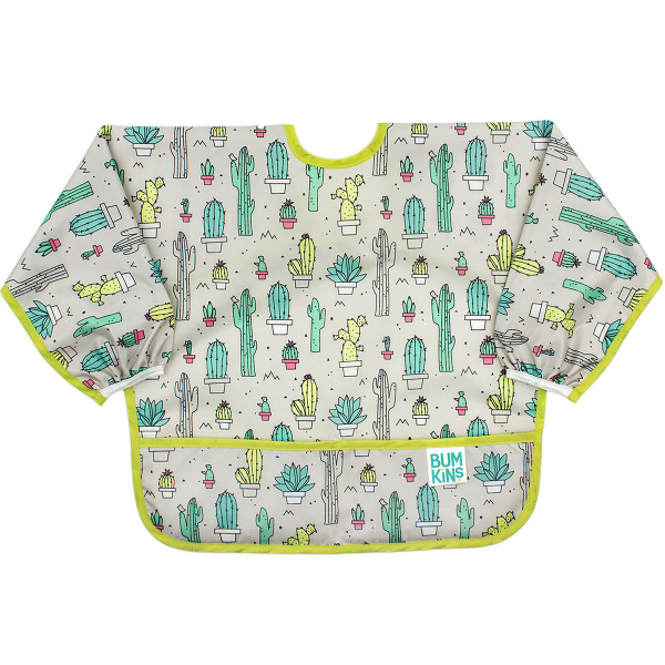 Σαλιάρα Με Μανίκια 6-24 Μηνών (35x33) Bumkins Cacti