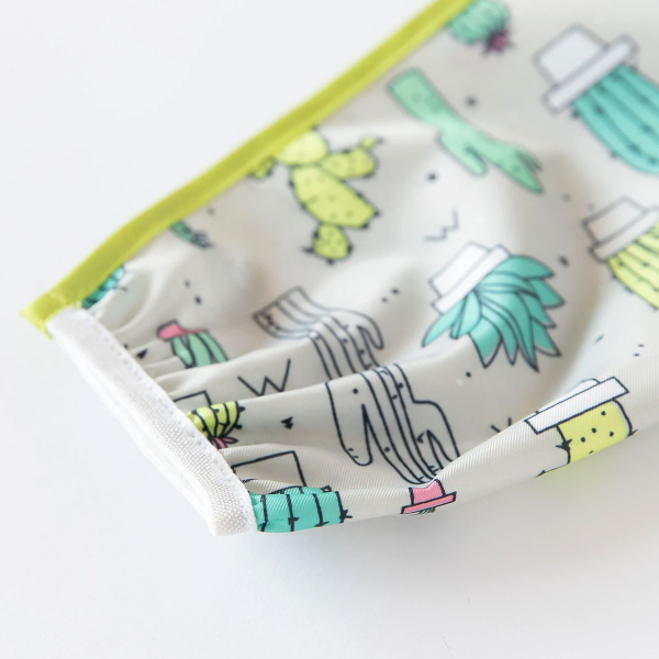 Σαλιάρα Με Μανίκια 6-24 Μηνών (35x33) Bumkins Cacti