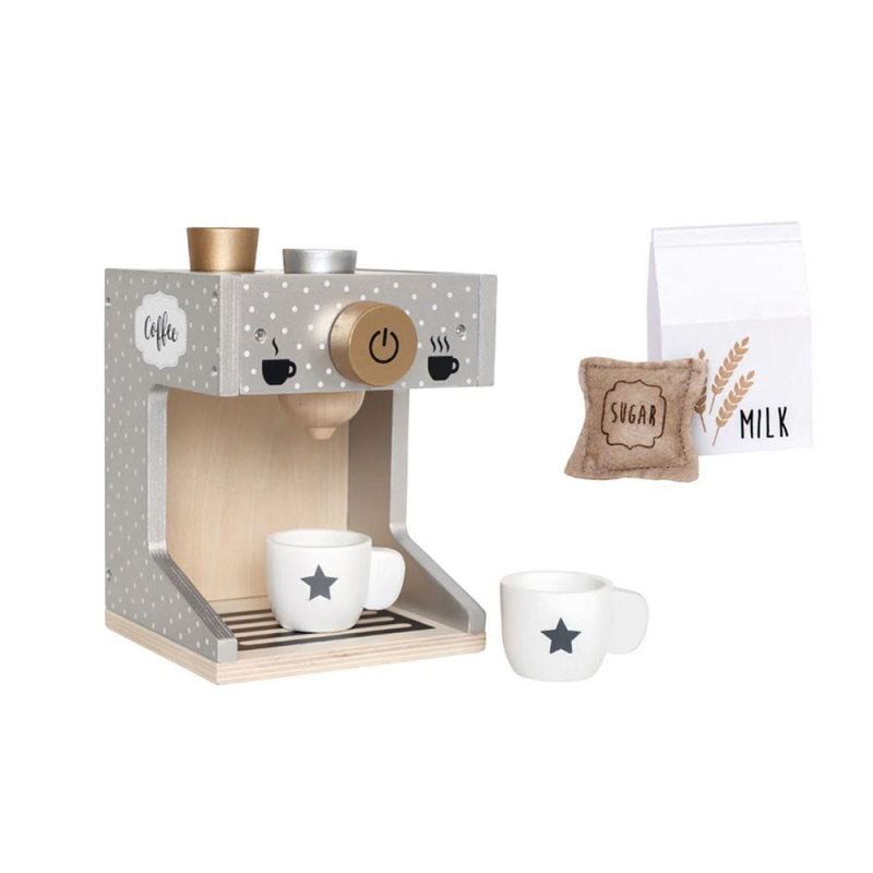 Ξύλινο Παιχνίδι Ρόλων Jabadabado Καφετιέρα Εσπρέσο JB-W7183