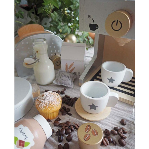 Ξύλινο Παιχνίδι Ρόλων Jabadabado Καφετιέρα Εσπρέσο JB-W7183