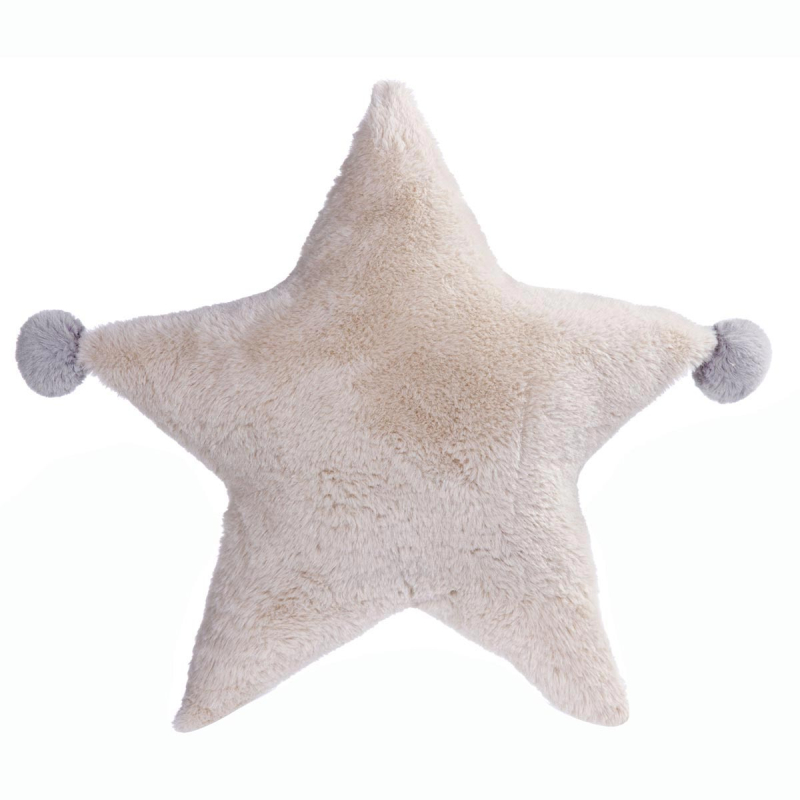 Γούνινο Διακοσμητικό Μαξιλάρι (45x45) Nef-Nef Baby Star Ecru
