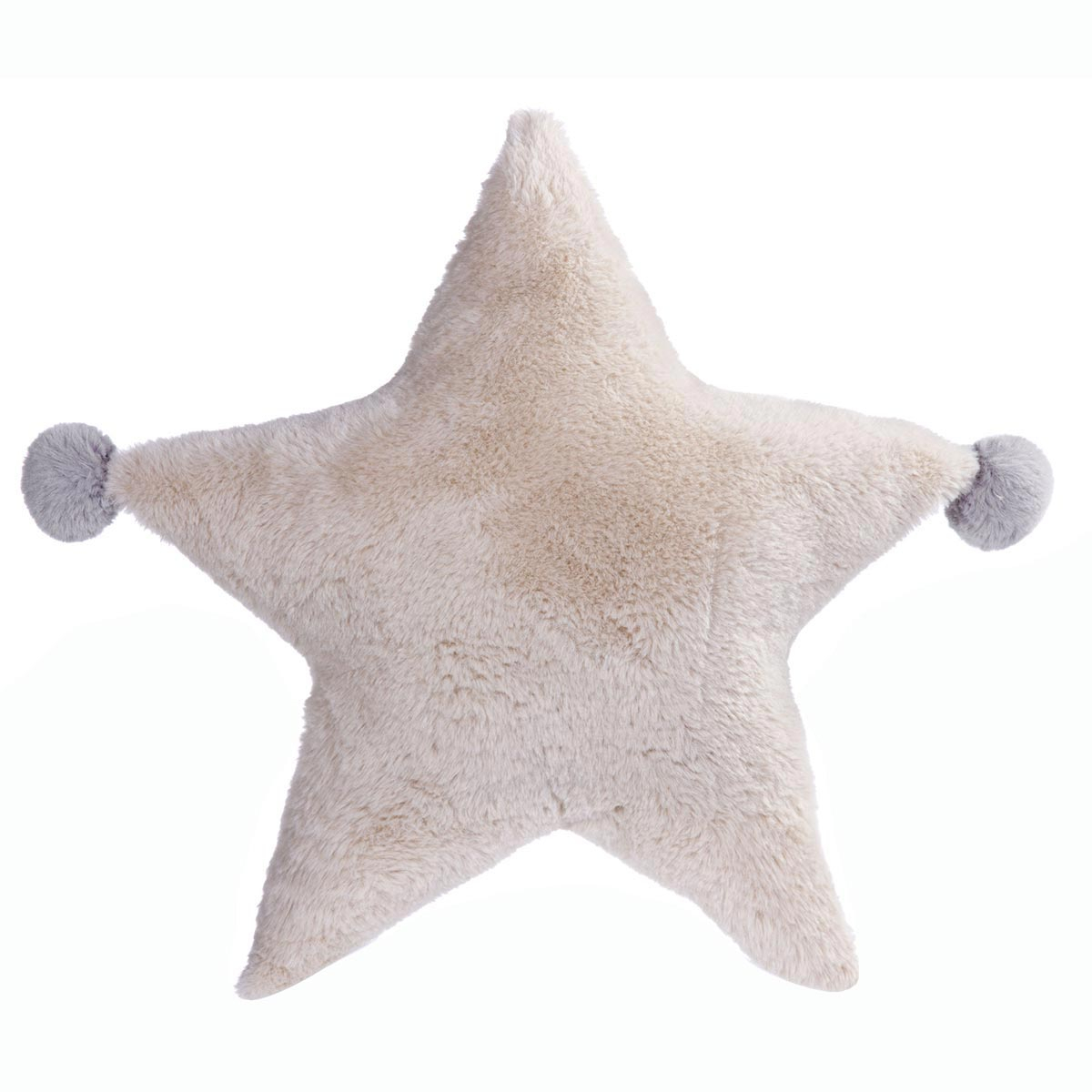 Γούνινο Διακοσμητικό Μαξιλάρι (45×45) Nef-Nef Baby Star Ecru