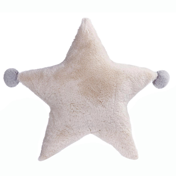 Γούνινο Διακοσμητικό Μαξιλάρι (45x45) Nef-Nef Baby Star Grey