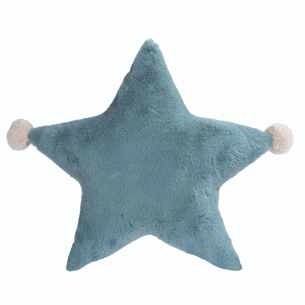 Γούνινο Διακοσμητικό Μαξιλάρι (45x45) Nef-Nef Baby Star Dusty Aqua