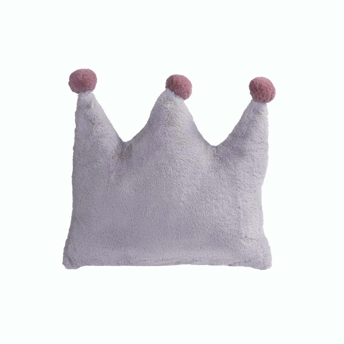 Γούνινο Διακοσμητικό Μαξιλάρι (40×40) Nef-Nef Baby Crown Grey 224018