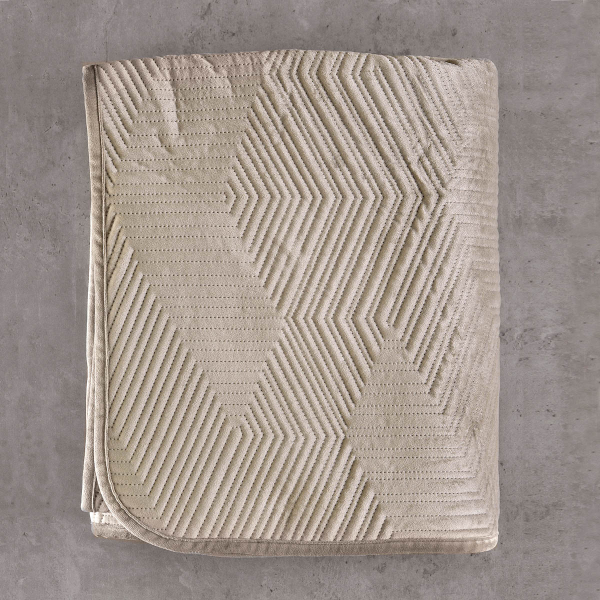 Ριχτάρι Πολυθρόνας Βελουτέ (160x180) Rythmos Selma Beige