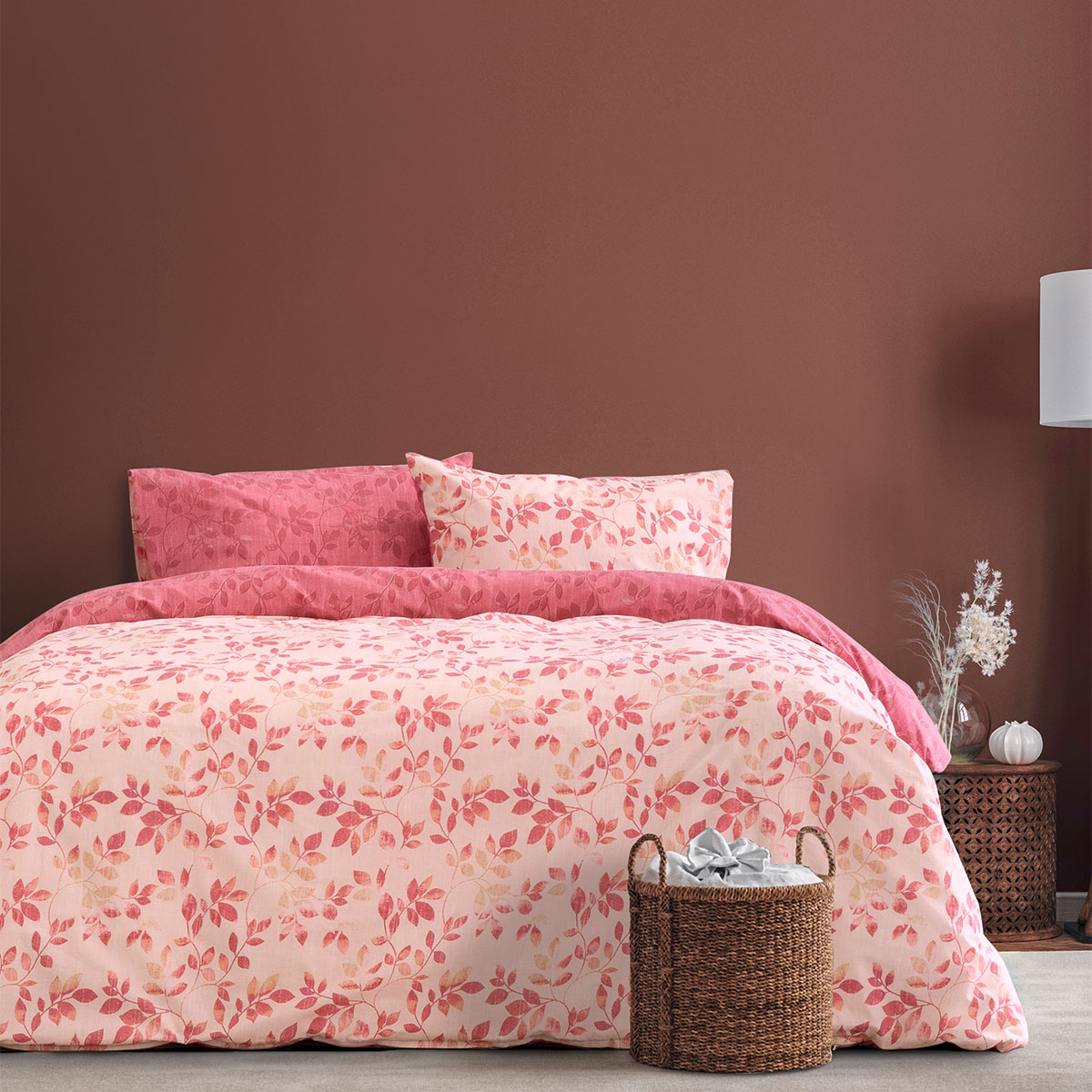 Παπλωματοθήκη Υπέρδιπλη (Σετ 225×245) Kocoon Fall Pink 224699