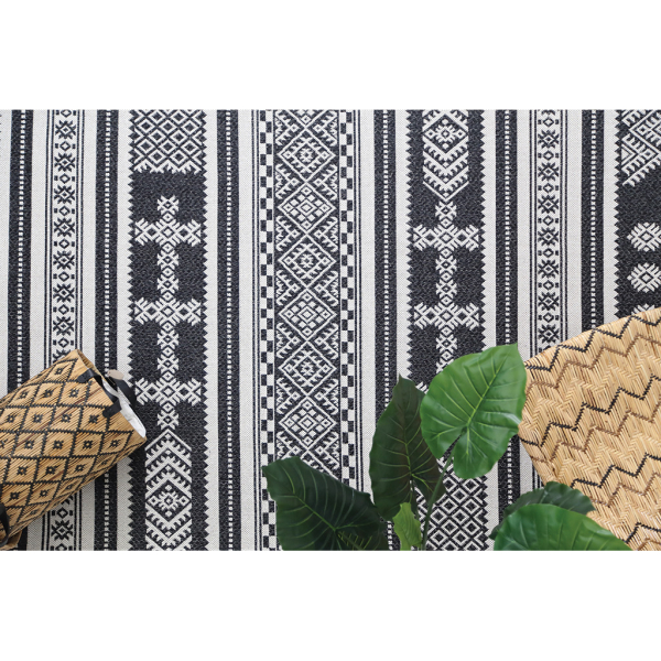 Χαλί All Season (127x190) Royal Carpet Casa Cotton 22095 Black