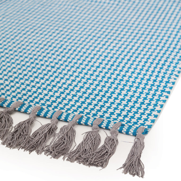 Χαλί All Season (130x190) Royal Carpet Urban Cotton Kilim Houndstooth Sea