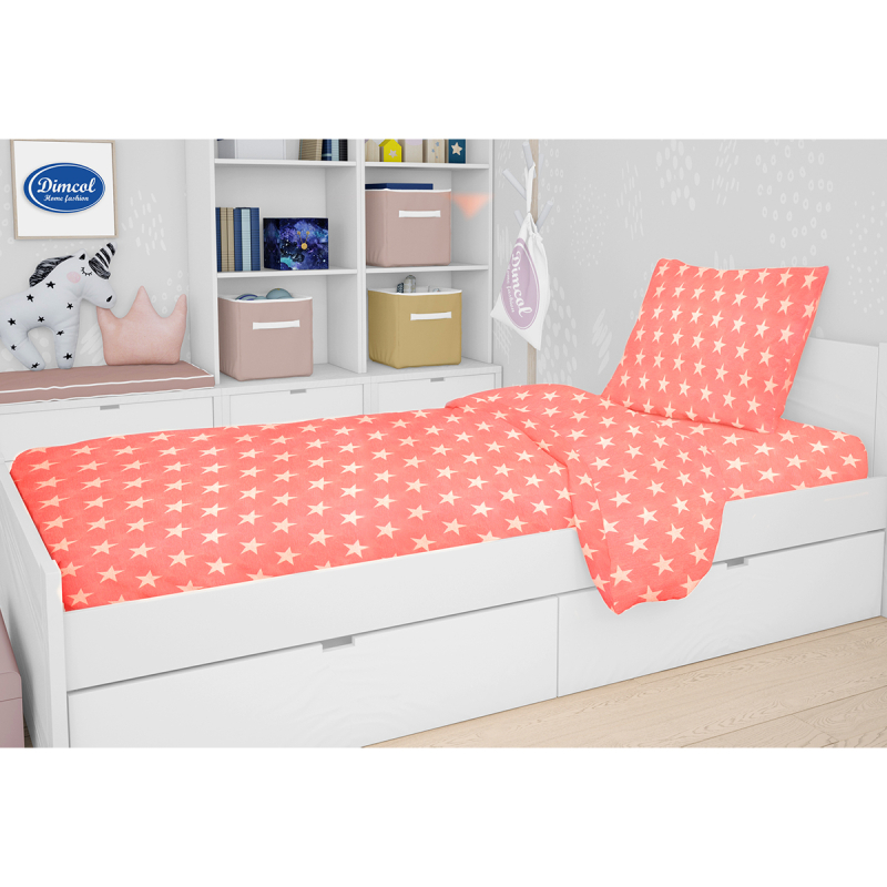 Πάπλωμα Μονό (160x240) Dimcol Star 34 Coral