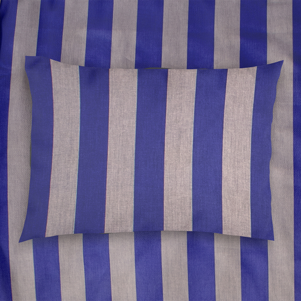 Μαξιλαροθήκη (50x70) Dimcol Stripes 157 Purple/Grey