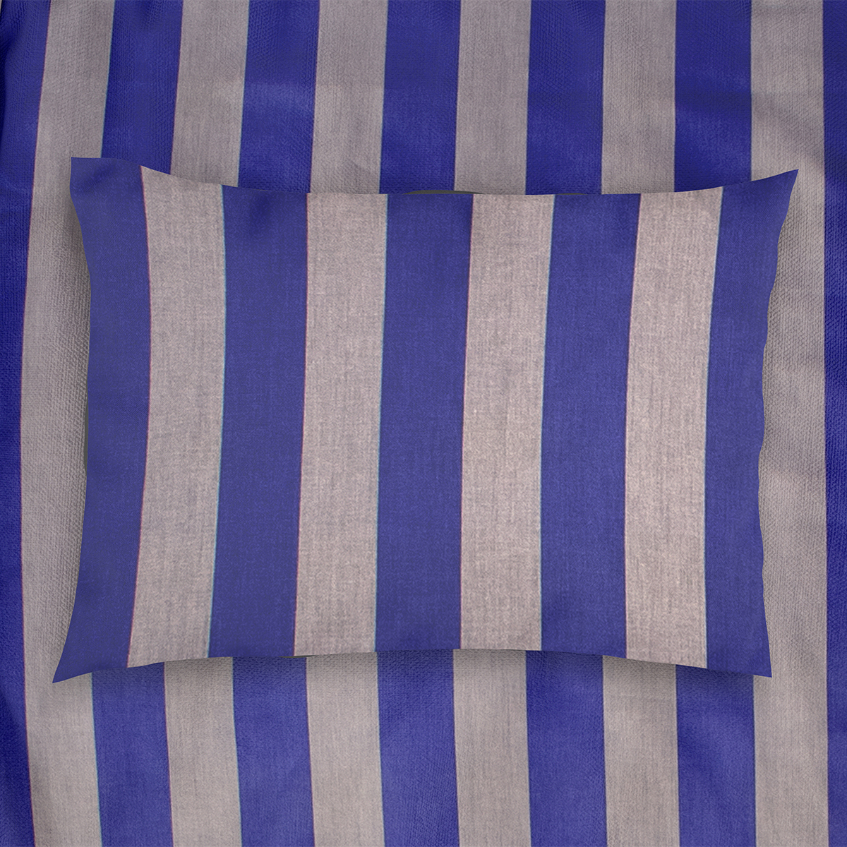 Μαξιλαροθήκη (50×70) Dimcol Stripes 157 Purple/Grey