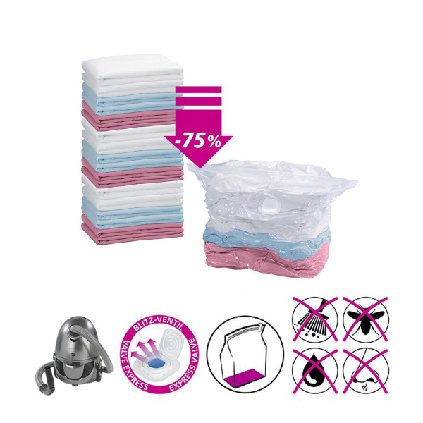 Σακούλα Αποθήκευσης Κενού Αέρος (100x70) Wenko Vacuum Cube L 3792766100