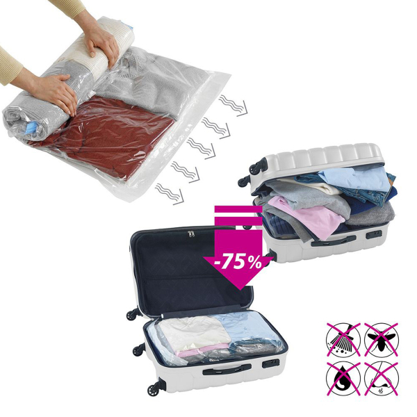 Σακούλα Αποθήκευσης Ταξιδίου Κενού Αέρος (95x60) Wenko Compression 3792780100