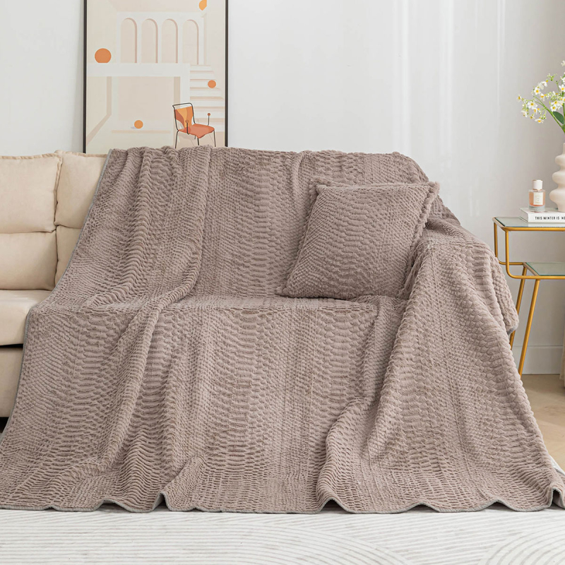 Ριχτάρι Πολυθρόνας Γούνινο (180x180) Silk Fashion NX201 Beige