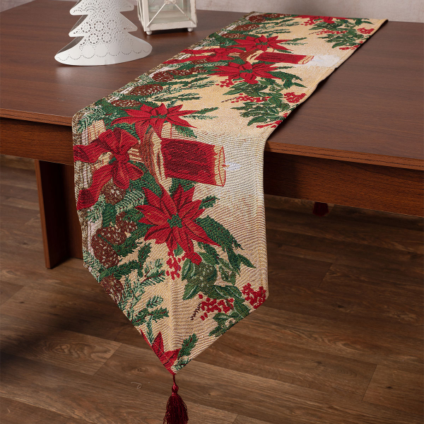 Χριστουγεννιάτικη Τραβέρσα (33x172) Silk Fashion W351-131