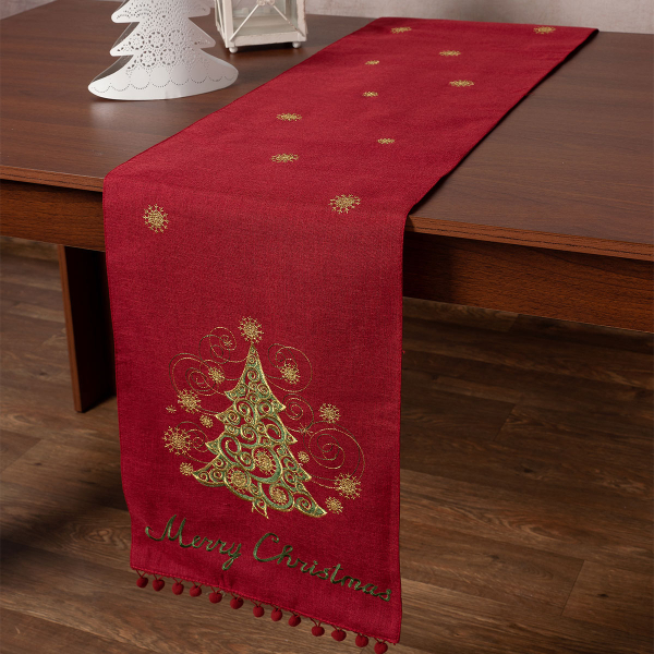 Χριστουγεννιάτικη Τραβέρσα (35x175) Silk Fashion NW347