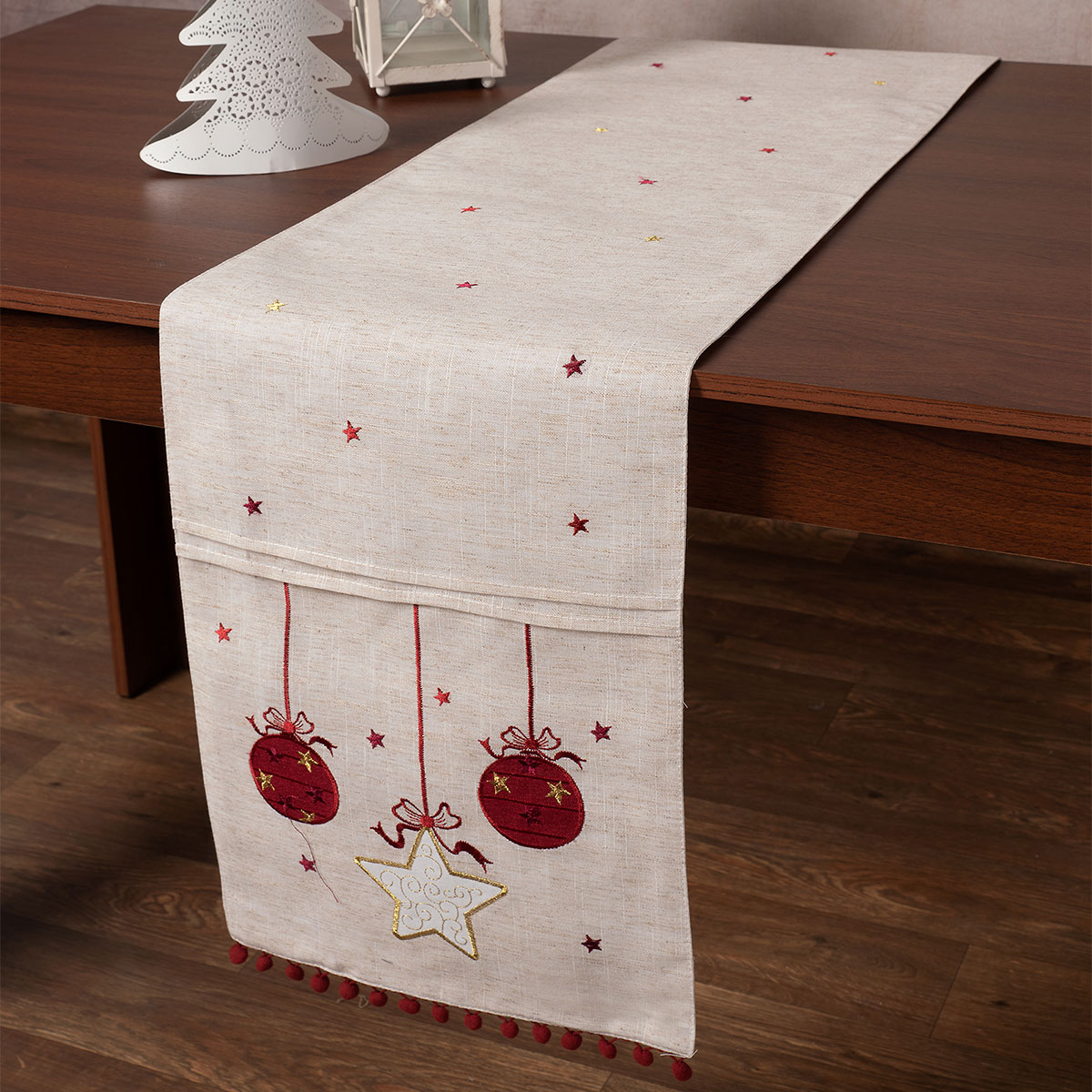 Χριστουγεννιάτικη Τραβέρσα (35×175) Silk Fashion NW343